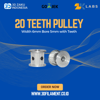 ZKLabs AF GT2 20 Teeth Pulley Width 6mm Bore 5mm with Teeth